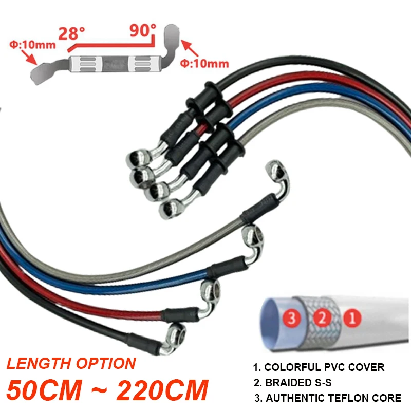 2X 10mm 28-90 Degree Motorcycl - đánh giá và giá Motorcycle Brake Cable